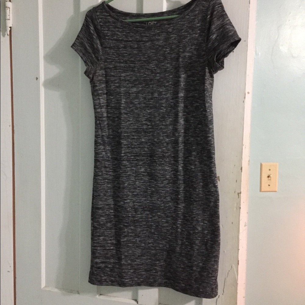 Small Ann Taylor loft short gray dress